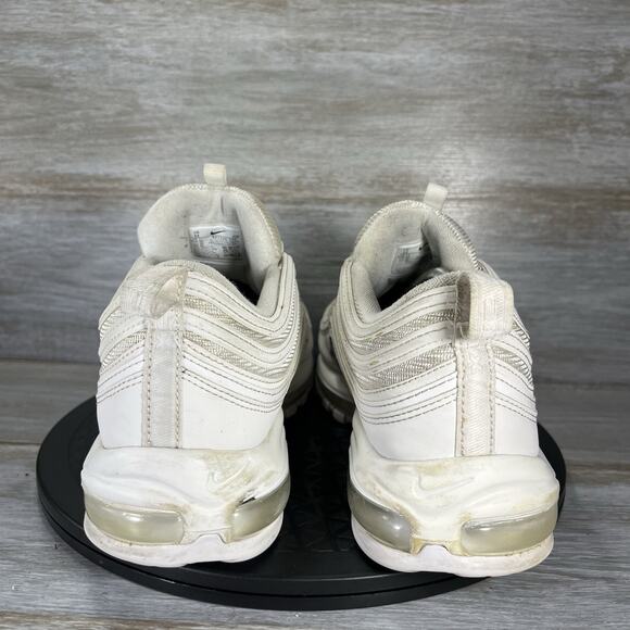 Nike Men’s Air Max 97 921826-101 White Wolf Grey Athletic Shoes Size 12 - Picture 4 of 9